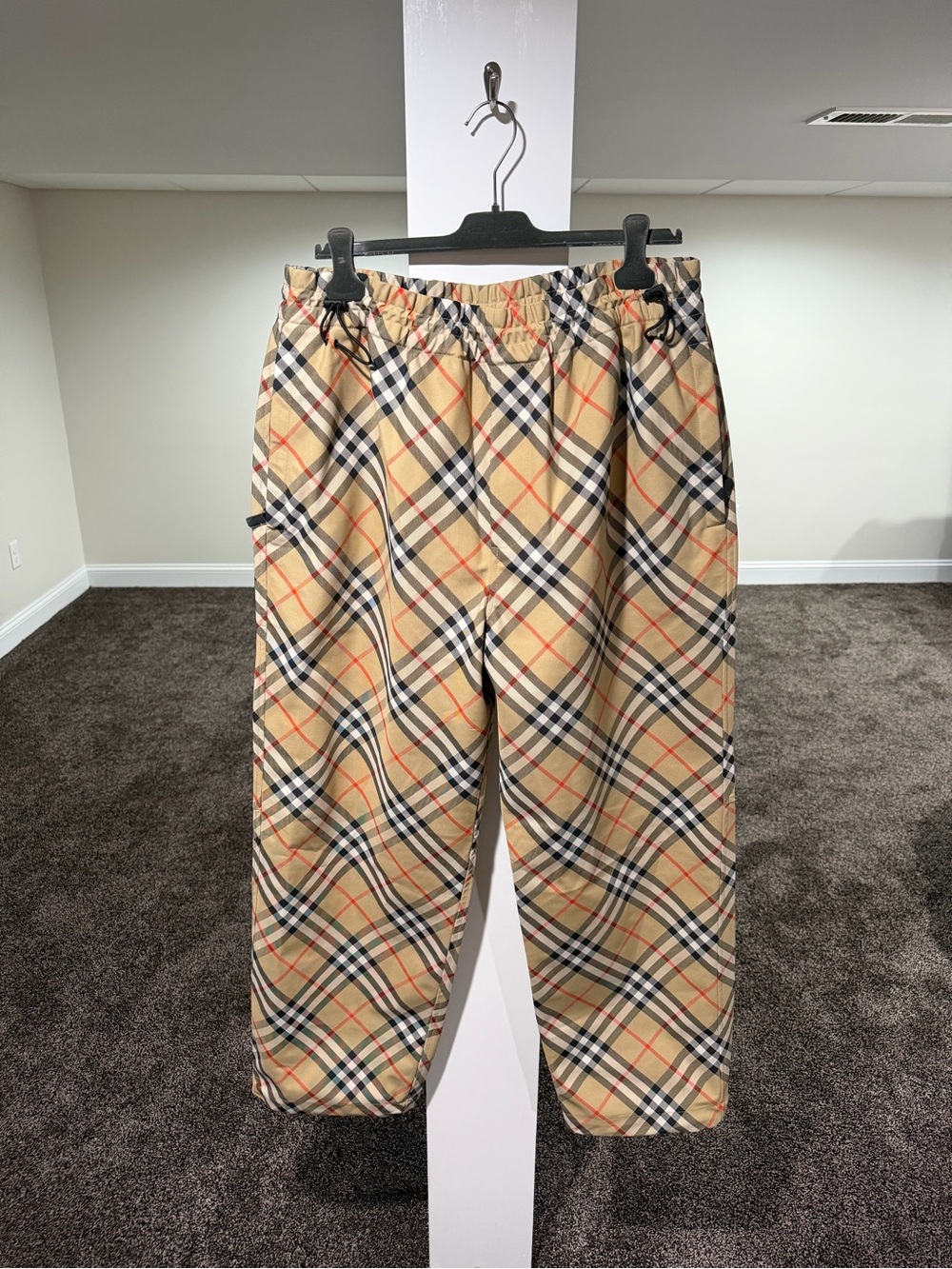 Burberry Heritage Nova Check Twill Trousers Track Pants